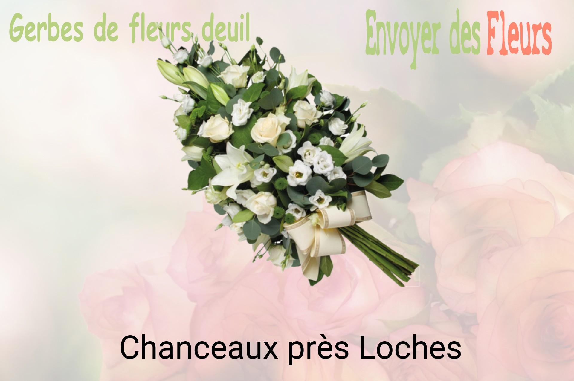 Gerbe de fleurs de deuil livrée à Chanceaux-près-Loches